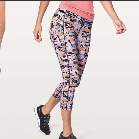 Lululemon Speed Up Crop *21" Inversion Multi - Picture 1 of 11